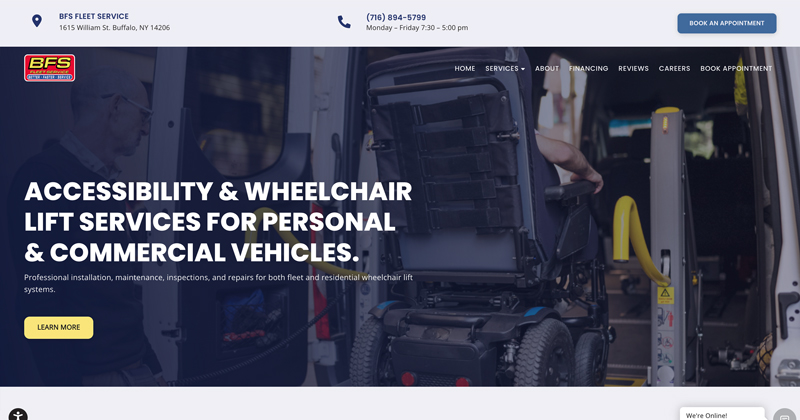 Wheelchair Lift Services & Repairs | BFS Fleet Service Buffalo NY